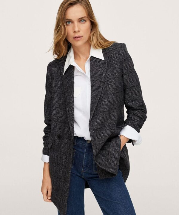 Blazer with patch pockets