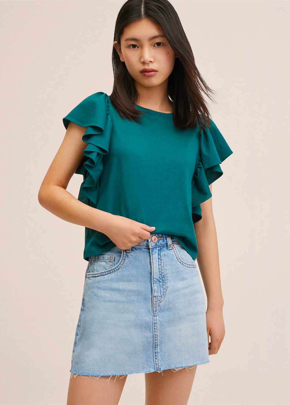 Frills cotton t-shirt - تصویر 2