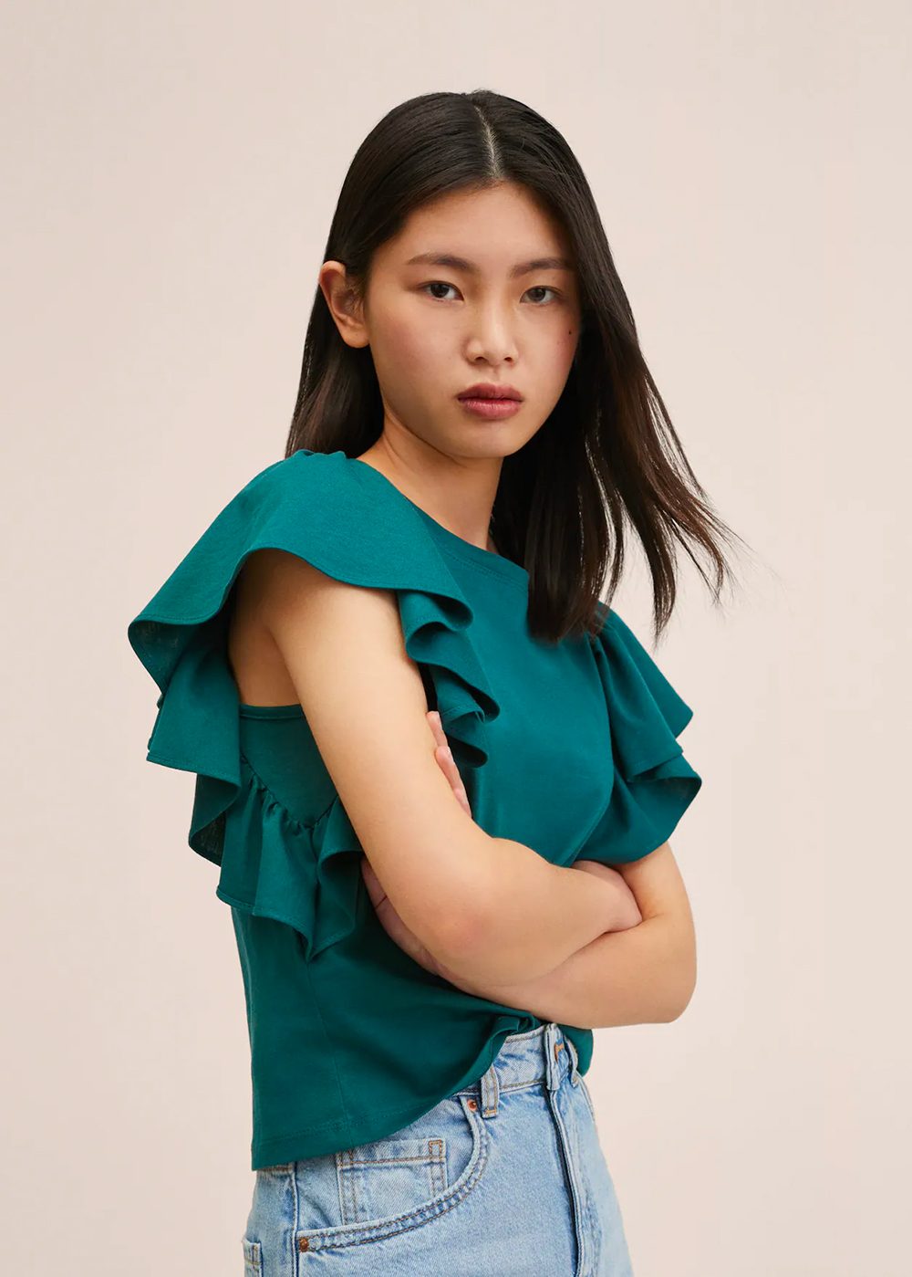 Frills cotton t-shirt - تصویر 4